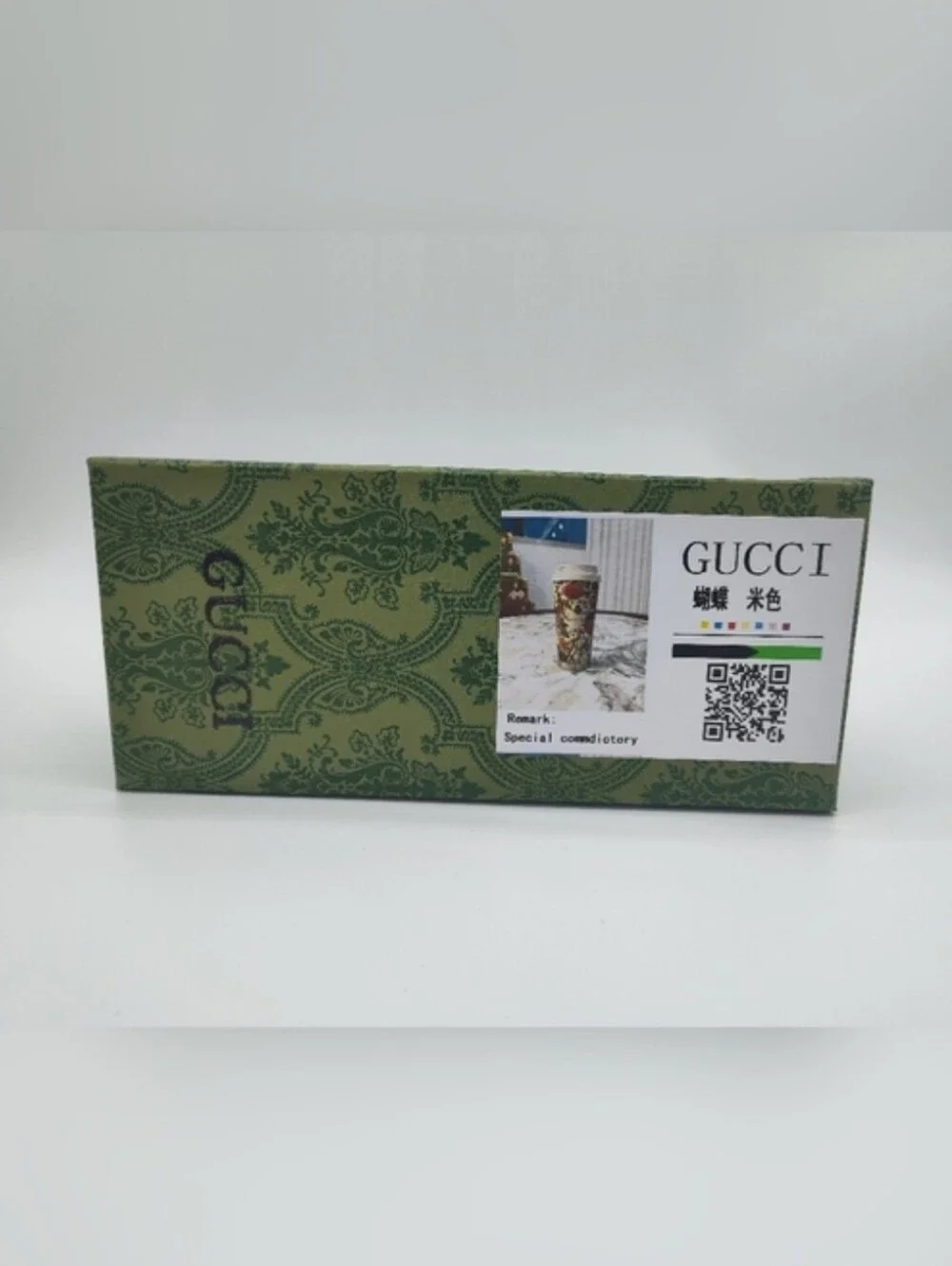 GUCCI Herbarium Floral Stainless Steel Travel Tumbler Mug w/ Box Dust Bag Straw - Picture 15 of 16